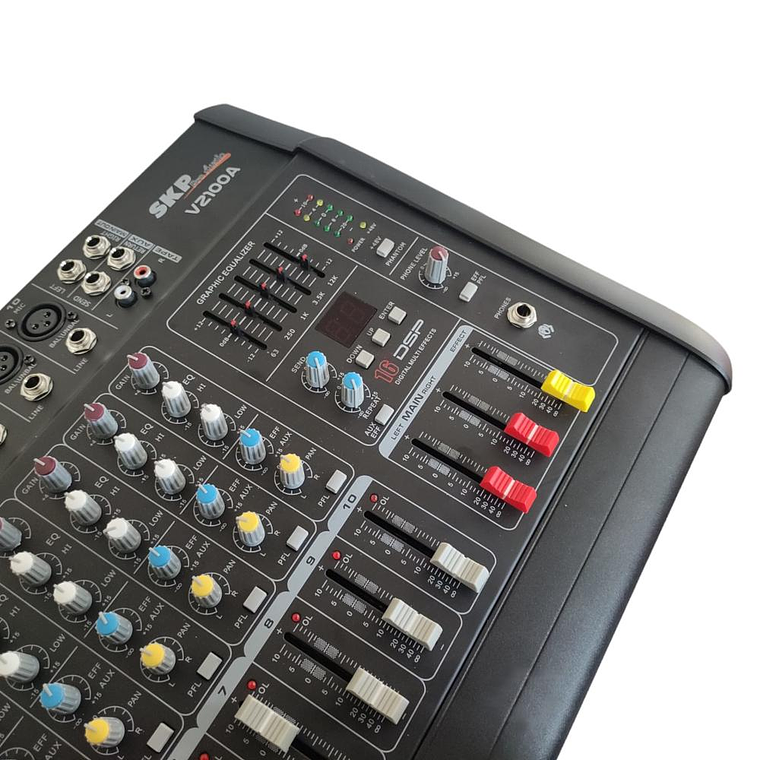 Mixer Amplificado 10 canales SKP VZ-100A Negro 3