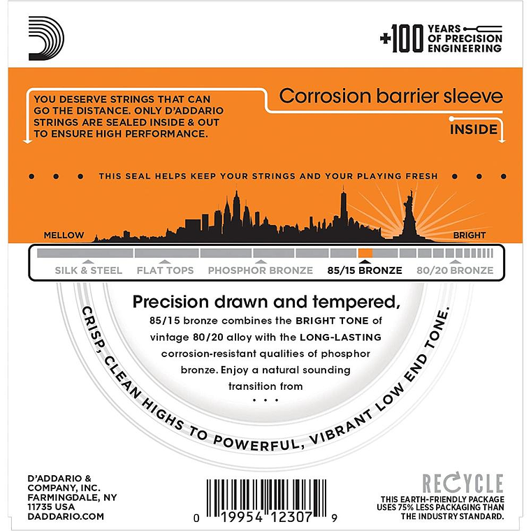 Cuerdas guitarra folk D'Addario EZ900 2