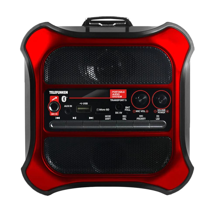 Parlante portatil bluetooth Telefunken TRANSPORT 5 4