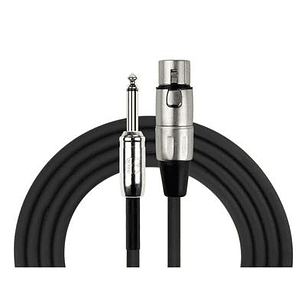 Cable XLR-Plug 6,3mm de 10 mt Kirlin MPC-282PN/BK-10M