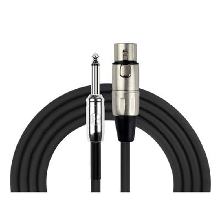 Cable XLR-Plug 6,3mm de 10 mt Kirlin MPC-282PN/BK-10M 2