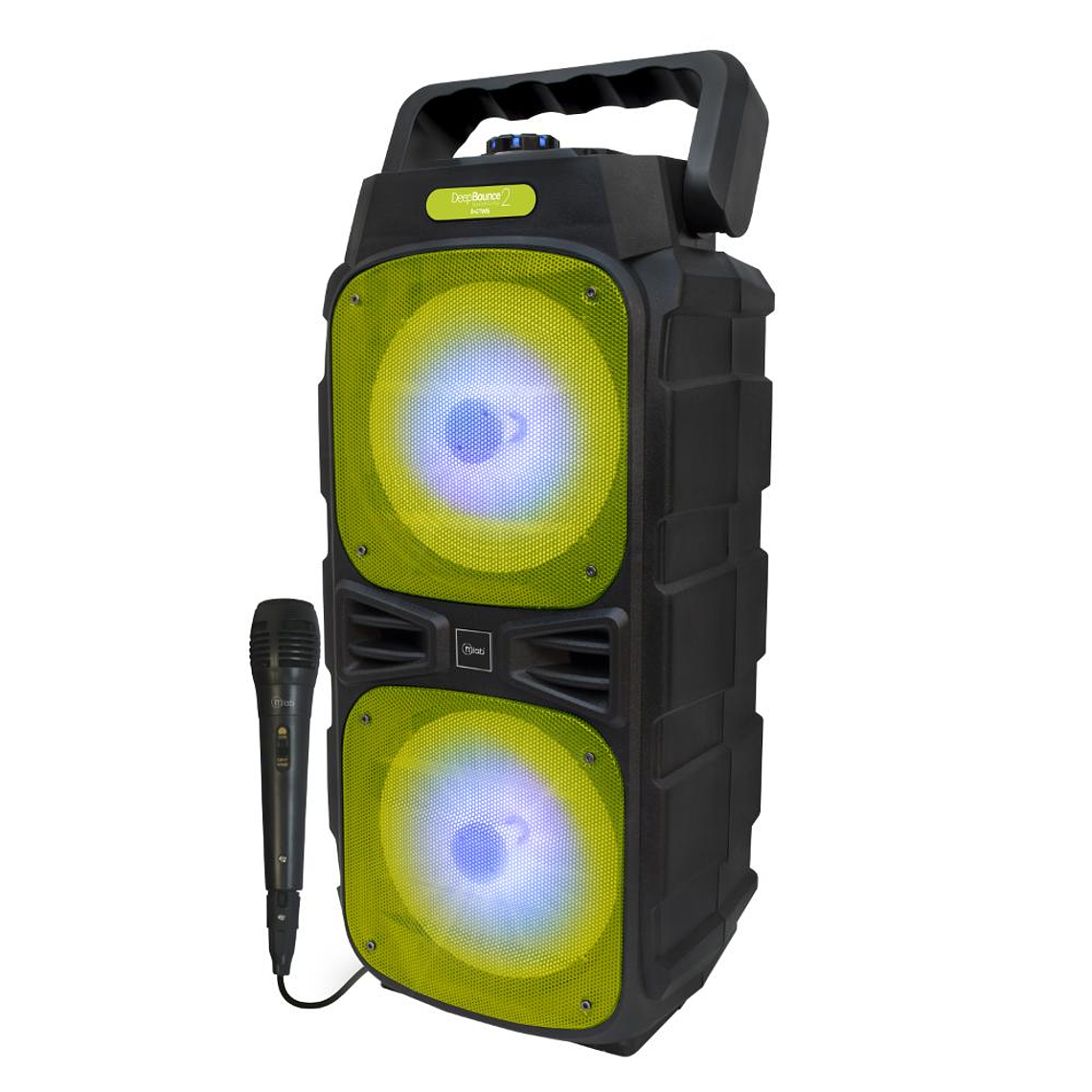 Parlante Portatil Karaoke Mlab Deep Bounce 2 + Mic Green 1