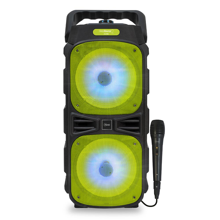Parlante Portatil Karaoke Mlab Deep Bounce 2 + Mic Green 2