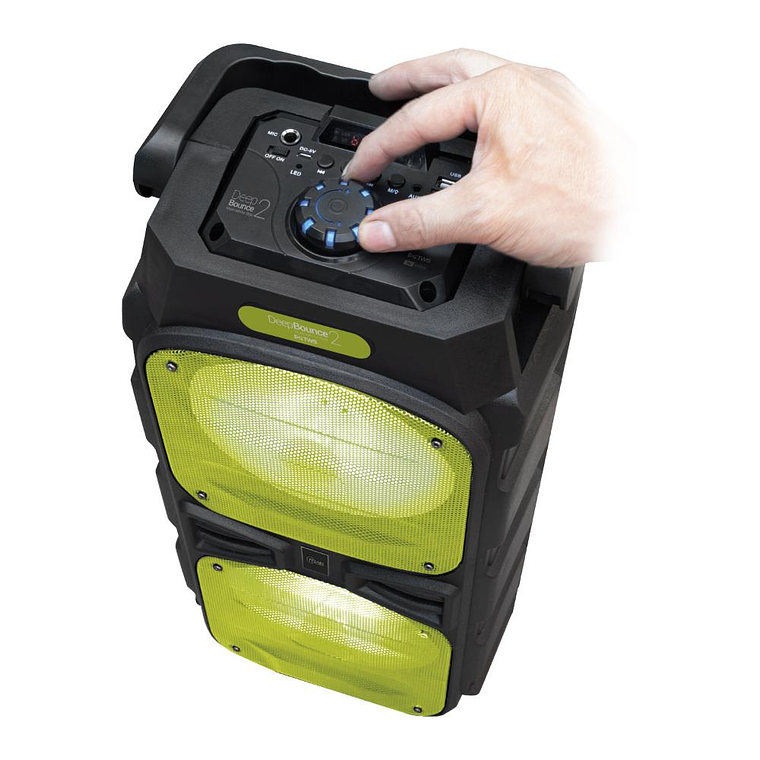 Parlante Portatil Karaoke Mlab Deep Bounce 2 + Mic Green 3