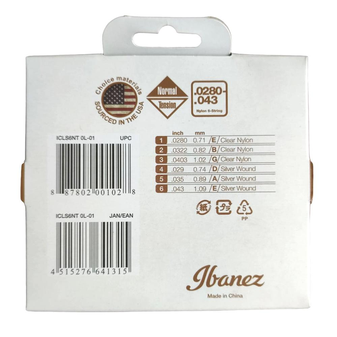 Cuerdas Guitarra Clasica Ibanez ICLS6NT 2