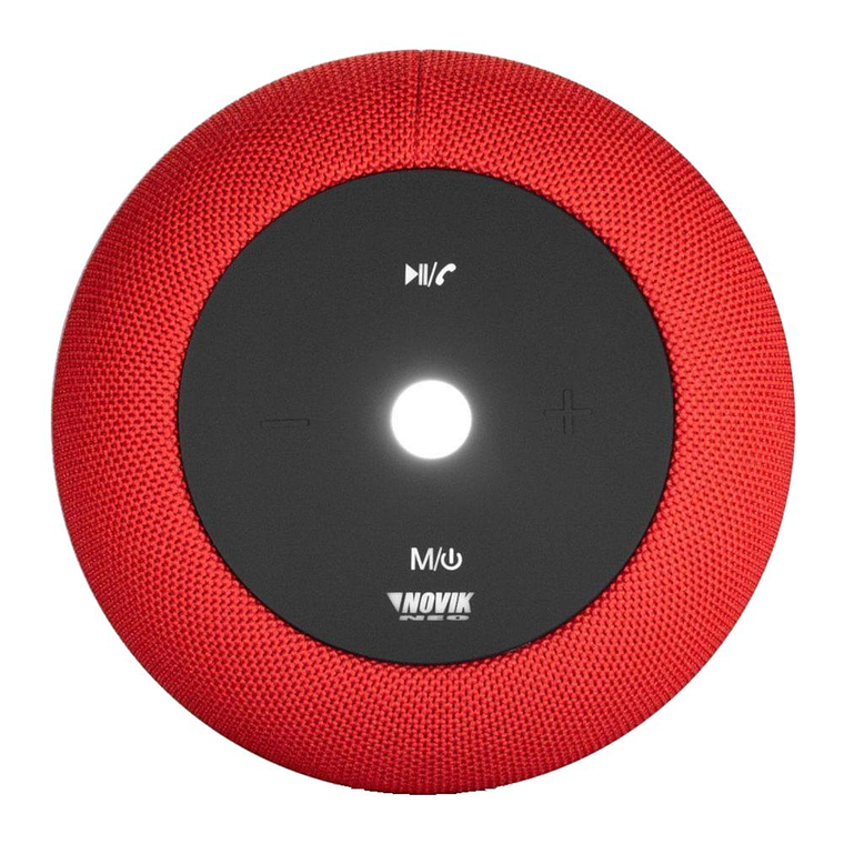 Parlante Portatil Bluetooth Novik START XL Smart Rojo 2