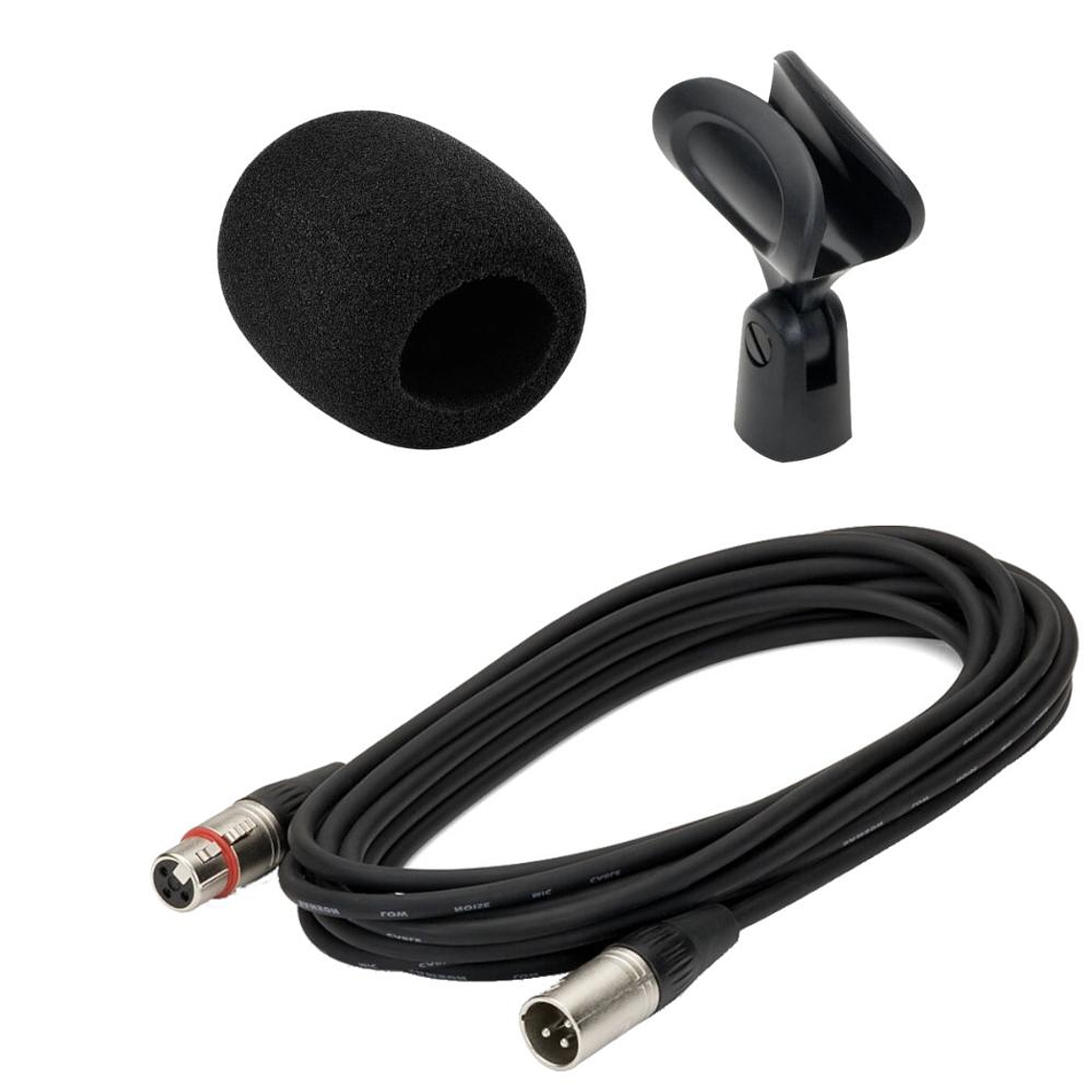 Pack de Accesorios Microfono Samson MK5 Stand BK 3