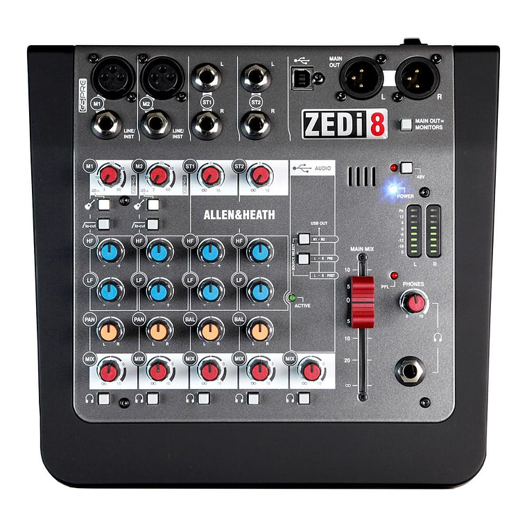 Mixer-Interfaz Allen & Heath ZEDi-8 1