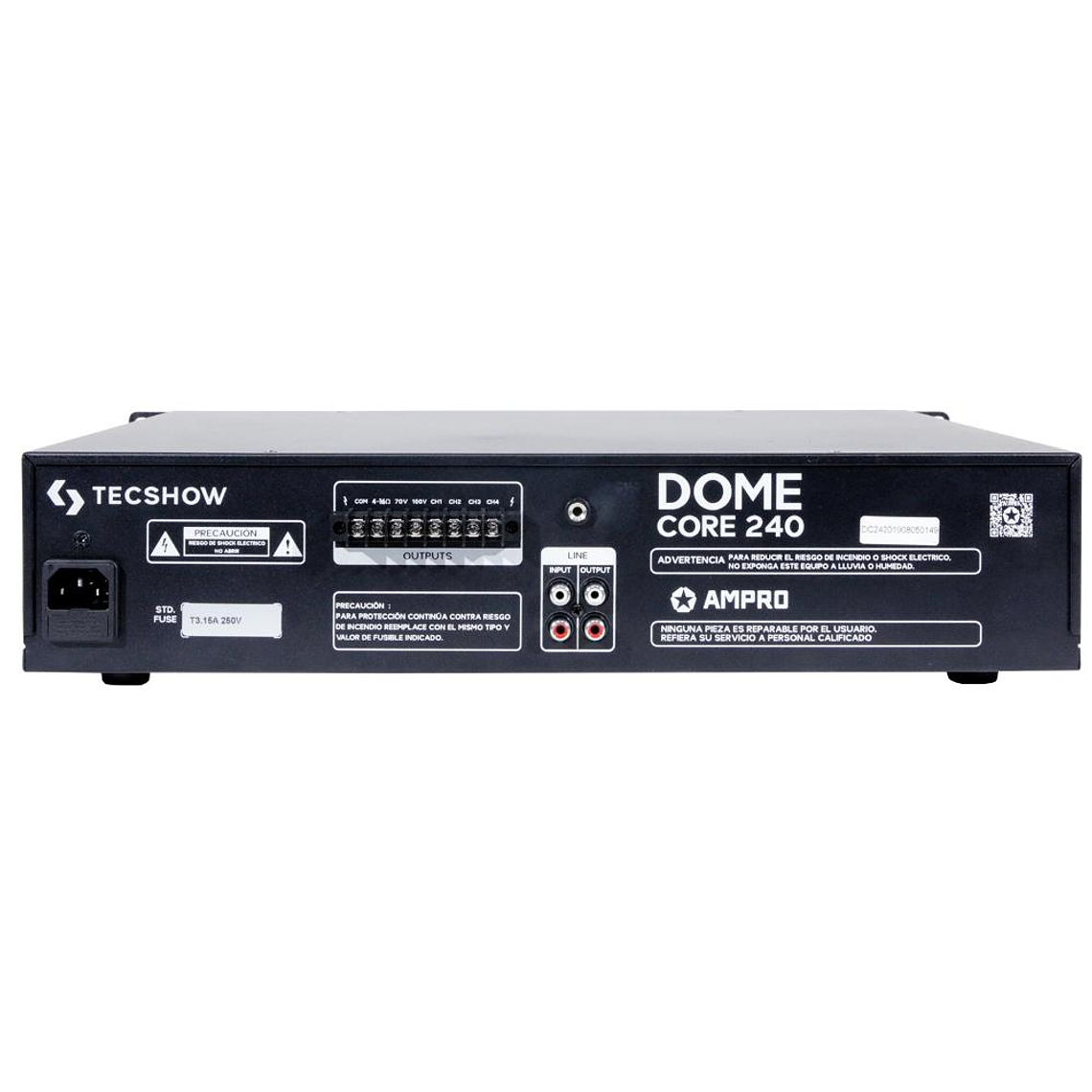Amplificador de Linea Tecshow Dome Core 240 3