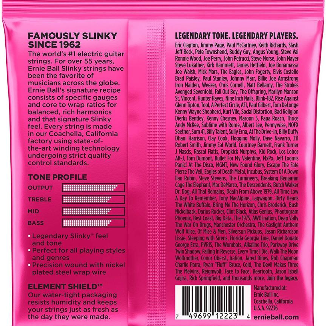 Cuerdas para guitarra electrica Ernie Ball P02223 2