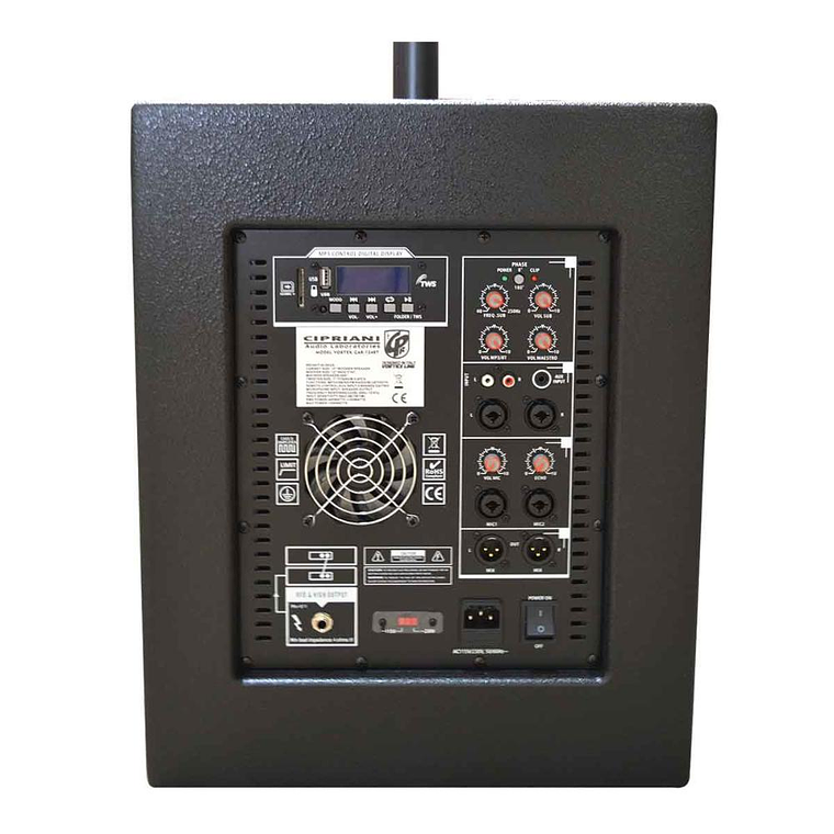 Sistema de Audio Array Cipriani SUB12+4 SATS con atril 3