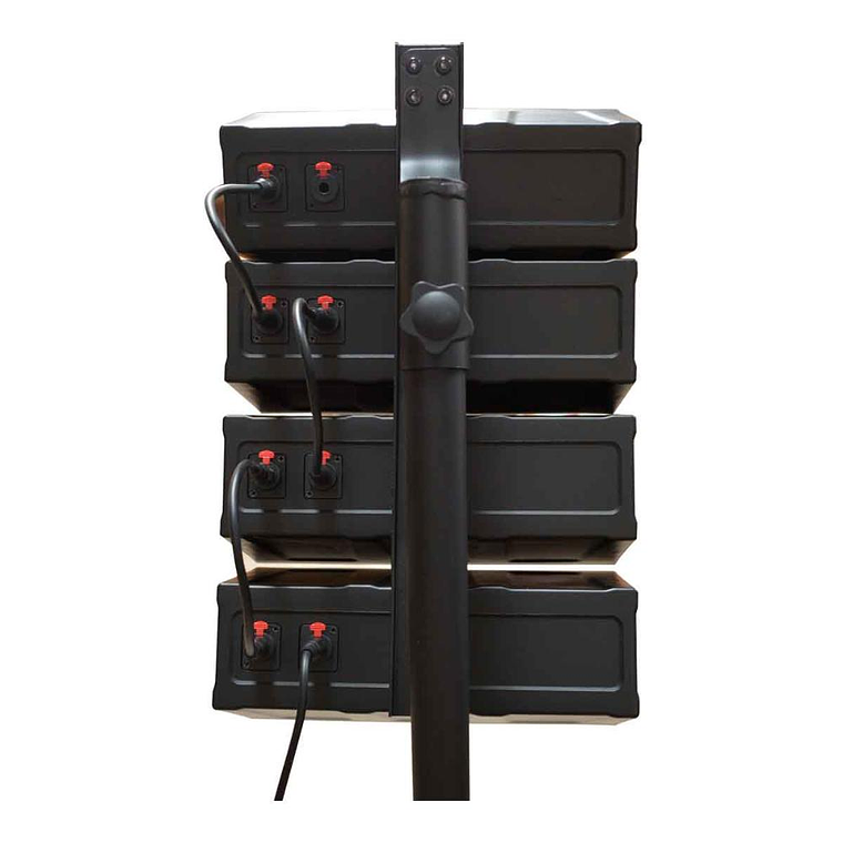 Sistema de Audio Array Cipriani SUB12+4 SATS con atril 4