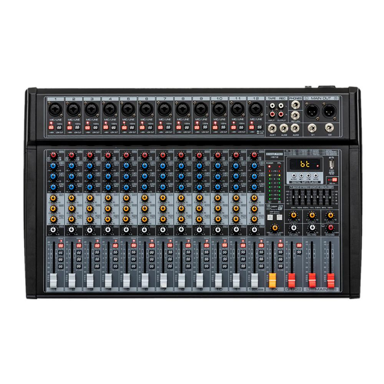 Mixer Analogo 12 canales Onax Pro HS12 1