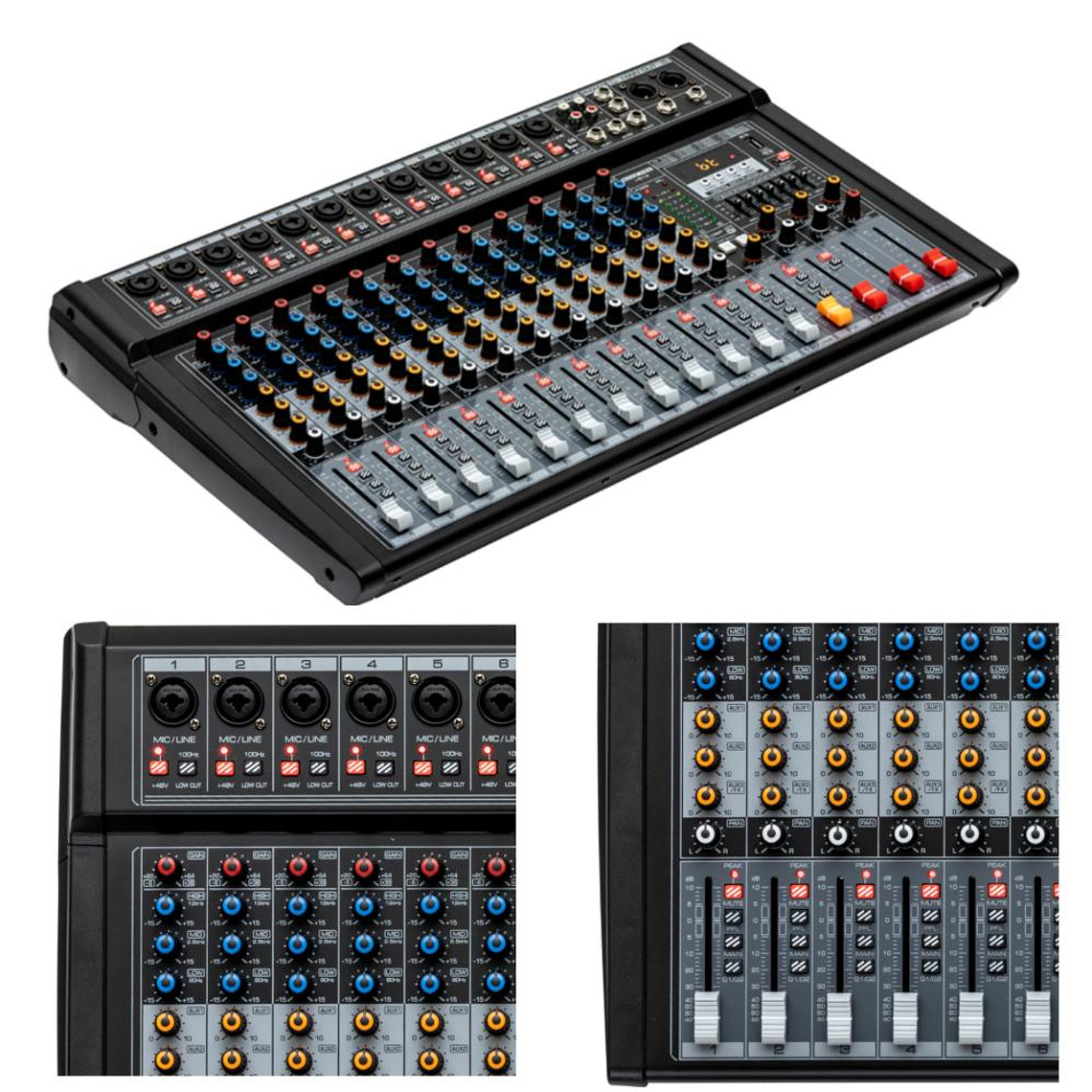Mixer Analogo 12 canales Onax Pro HS12 3