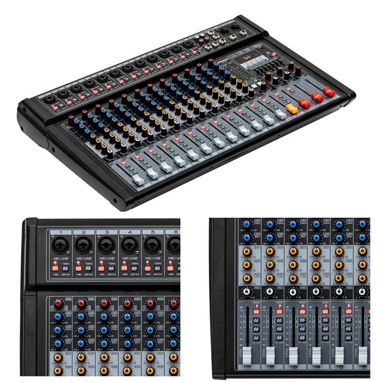 Mixer Analogo 12 canales Onax Pro HS12 3