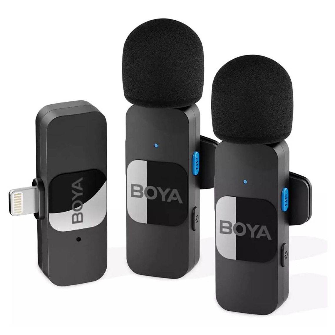 Microfono Inalambrico Doble Portable Boya BY-V2 1