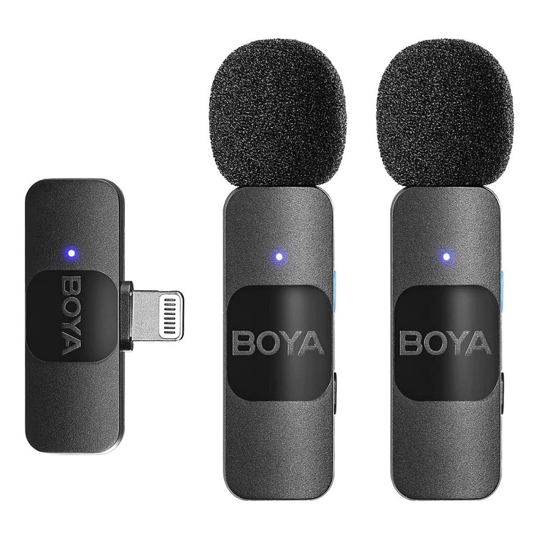 Microfono Inalambrico Doble Portable Boya BY-V2 2