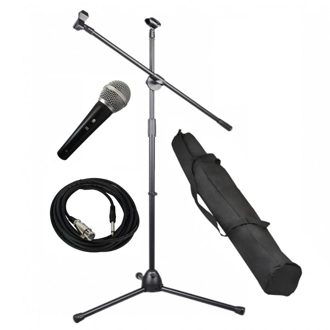 Set de microfono con atril, cable y funda Fidek KIT-SM58 1