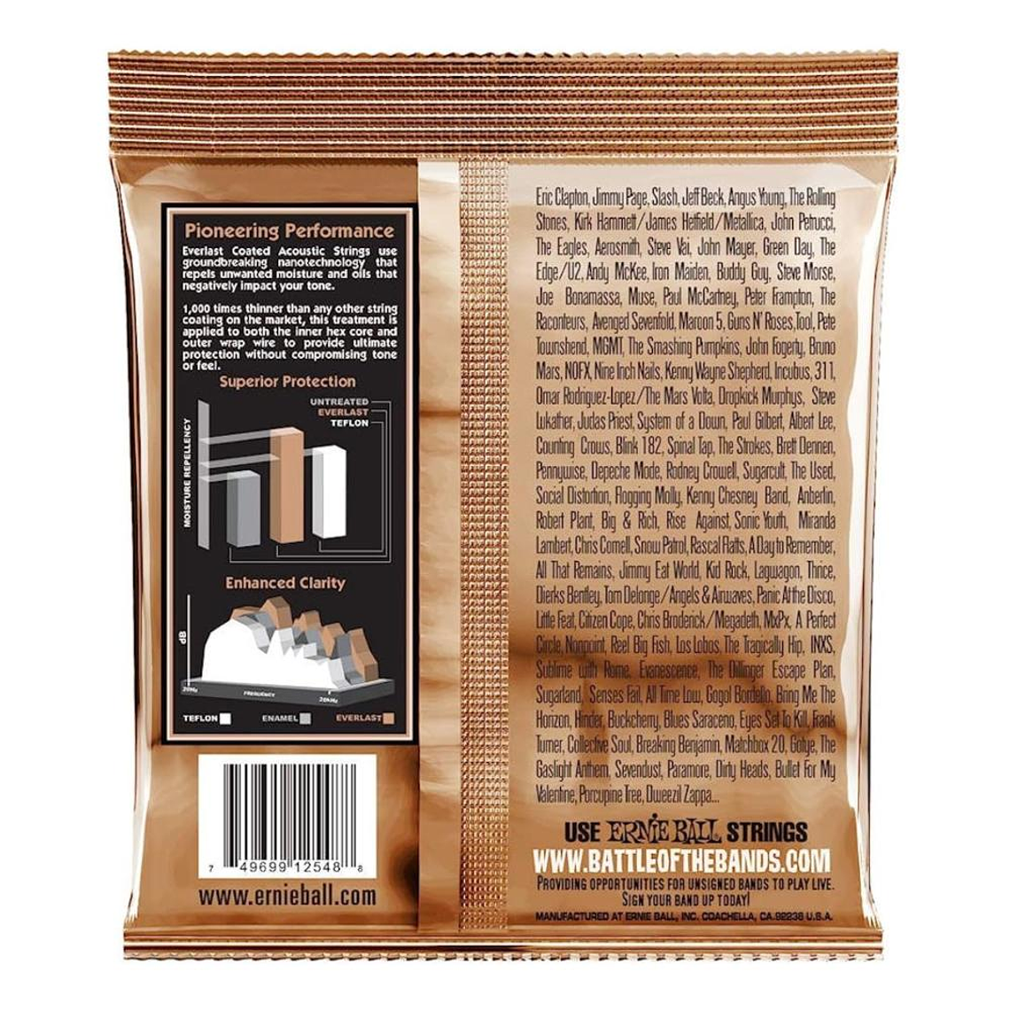 Cuerdas metalicas guitarra acustica Ernie Ball P02548 2