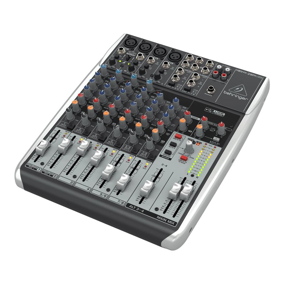 Mixer Analogo 12 entradas Behringer Xenyx Q1204USB 2