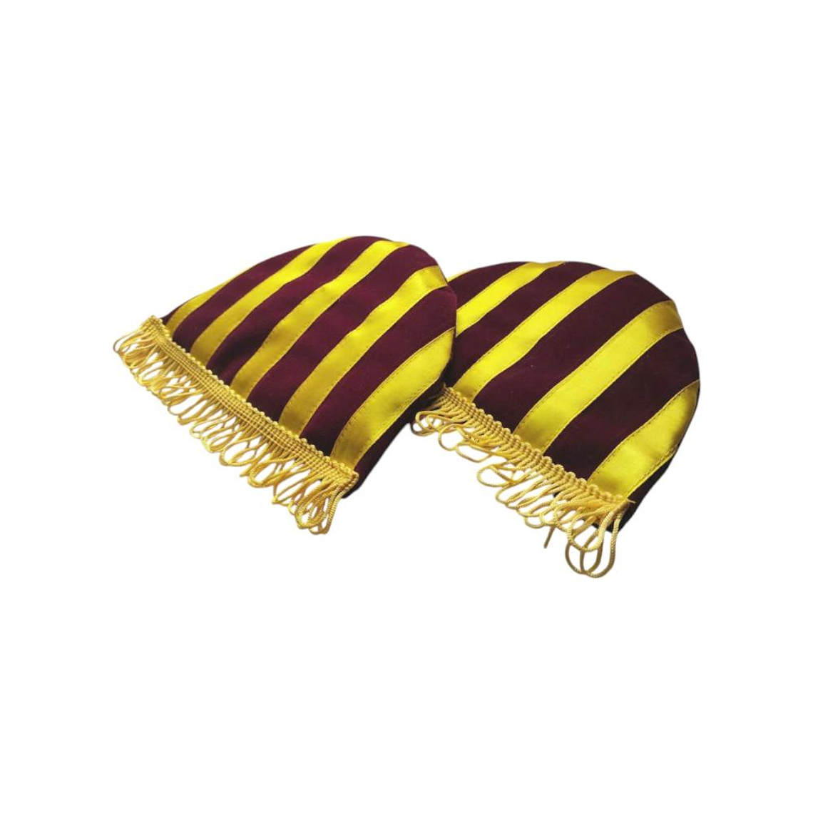 Par de hombreras uniforme de banda Mlion Burdeo/Dorado 1