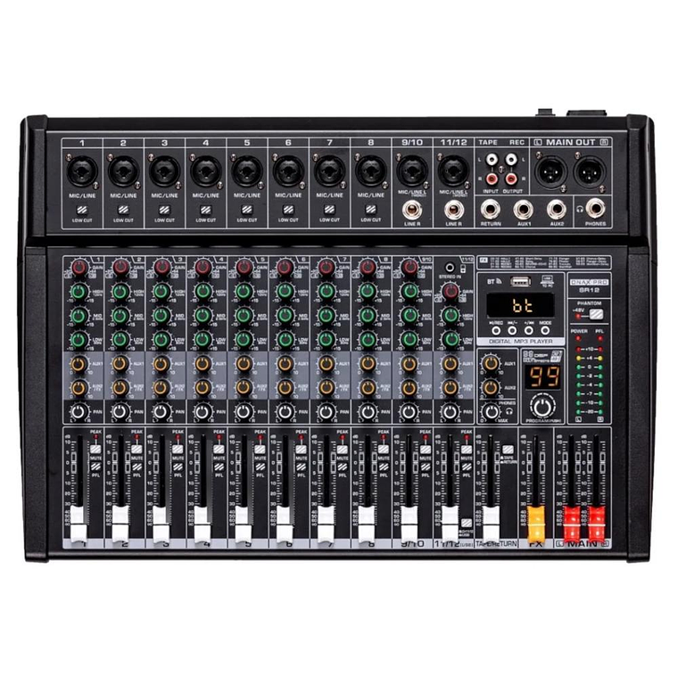 Mixer Analogo 12 Canales Onax Pro SR12 1