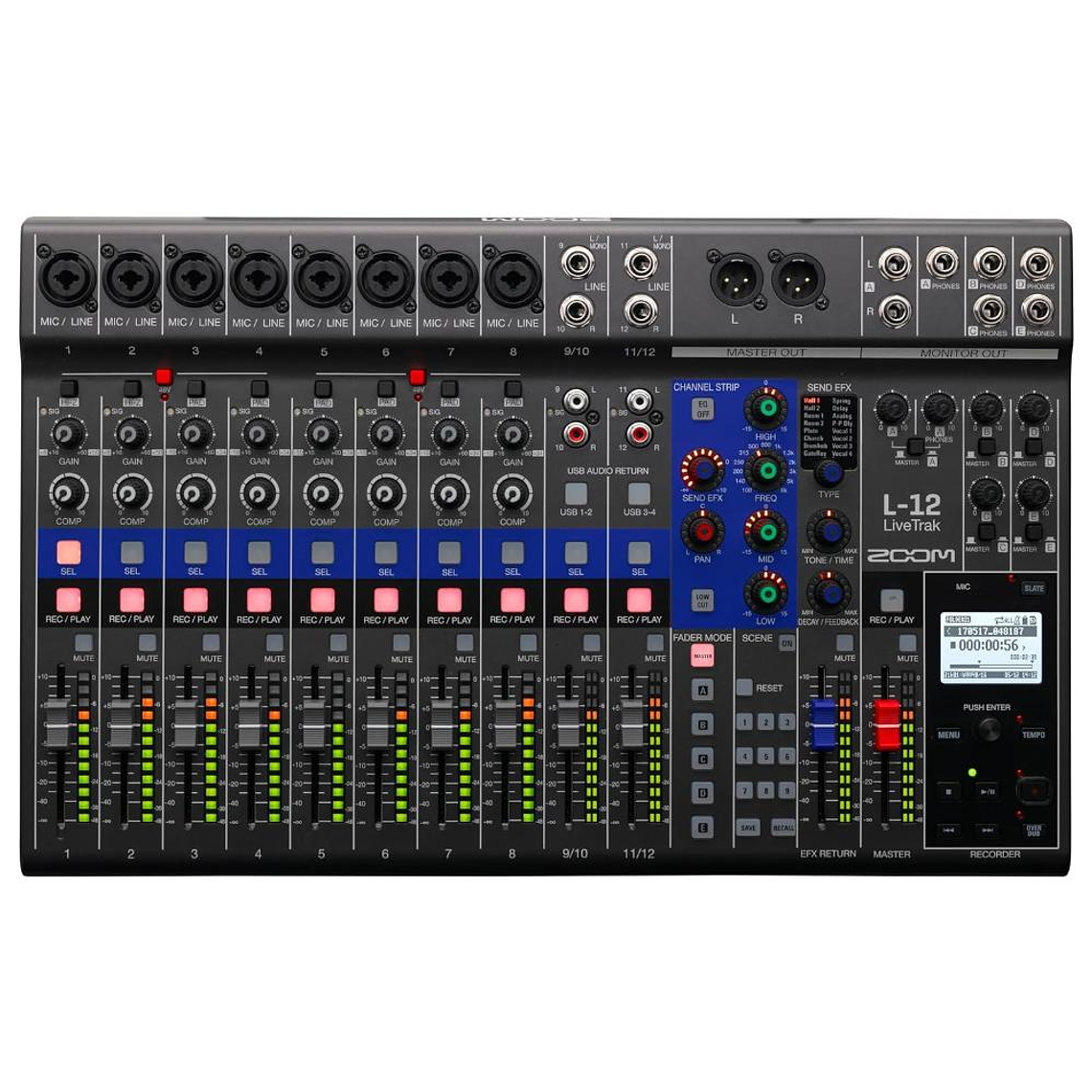 Mixer Digital Zoom LiveTrak L-12 1