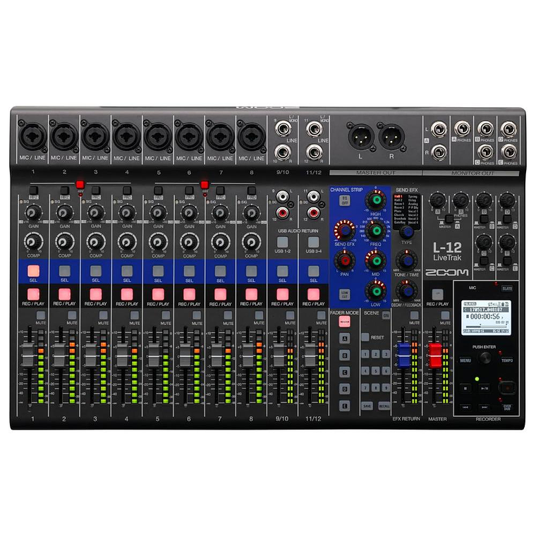 Mixer Digital Zoom LiveTrak L-12 1