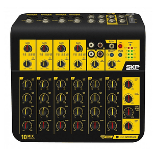 Consola Análoga con Interfaz USB SKP Mix Connect 10