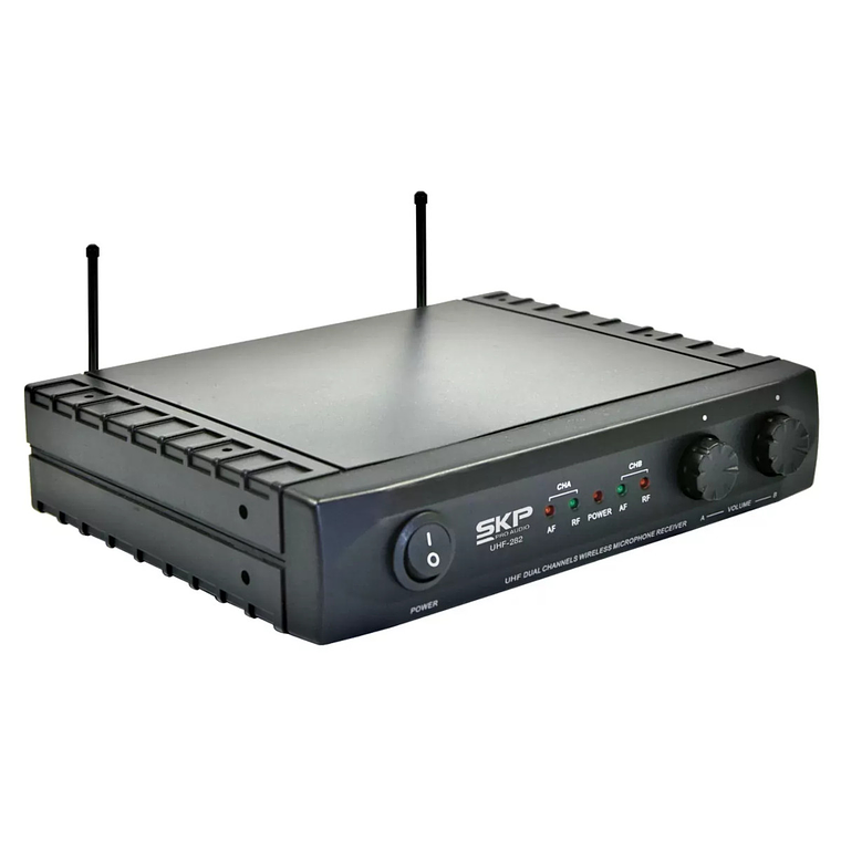 Set de Micrófonos Inalámbricos 3X SKP UHF-282 3
