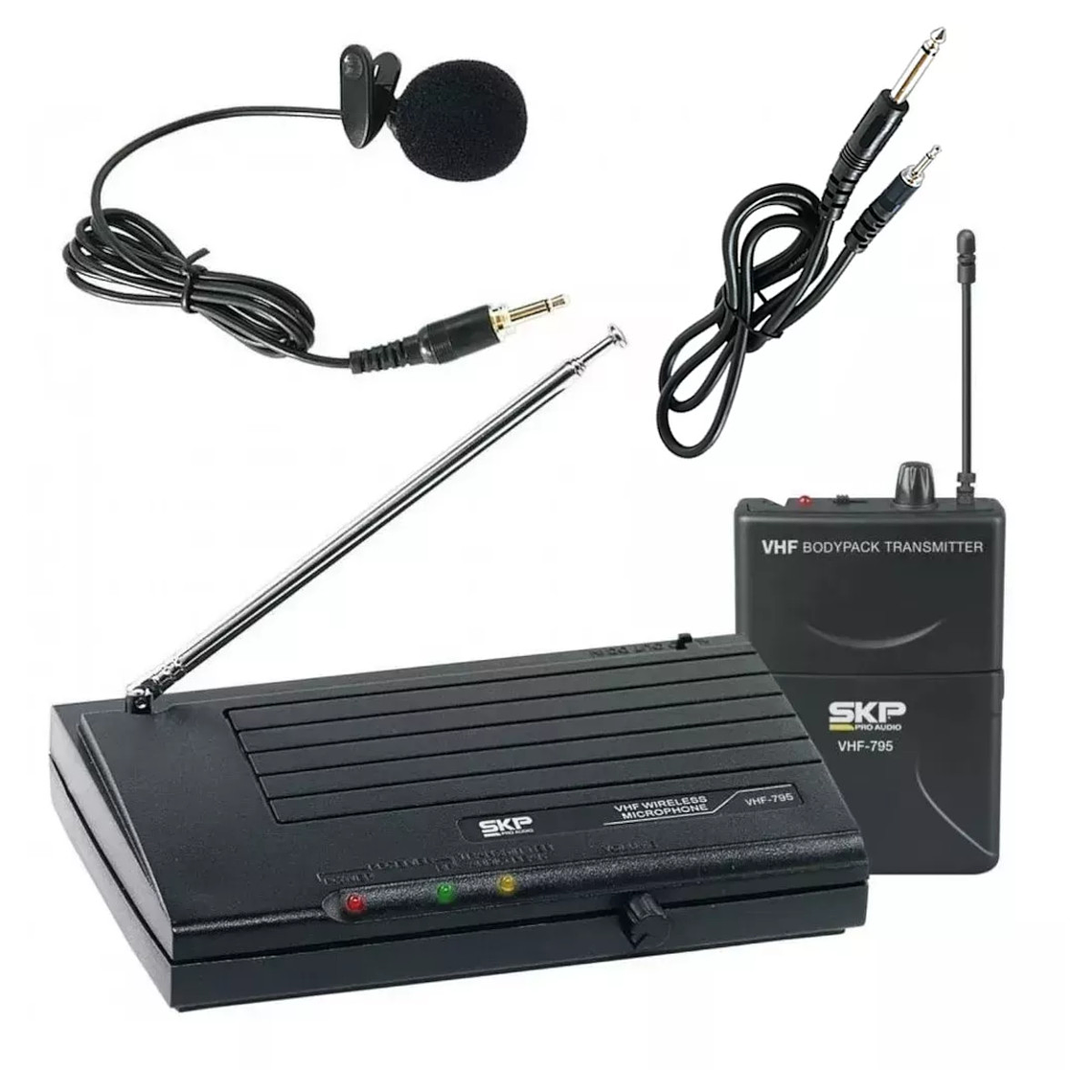 Micrófono Inalámbrico de Solapa SKP VHF-795 1