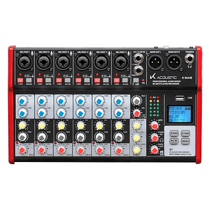 Mixer Analogo 8 canales USB K-Acoustic K-MA8