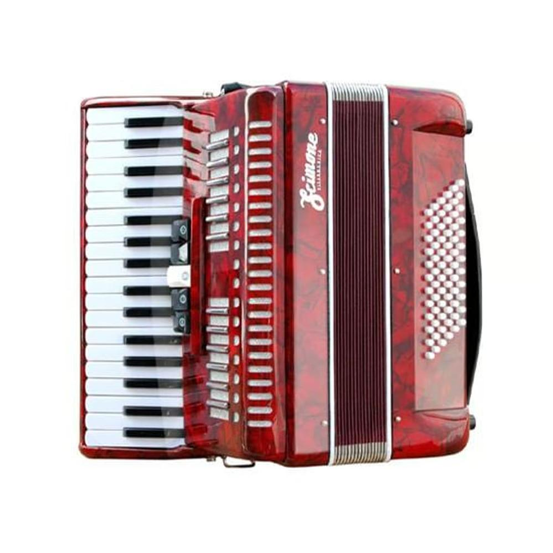 Acordeon 72 Bajos GCR A-72 Rojo 1
