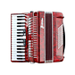 Acordeon 72 Bajos GCR A-72 Rojo - Miniatura 1