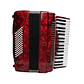 Acordeon 72 Bajos GCR A-72 Rojo - Miniatura 2