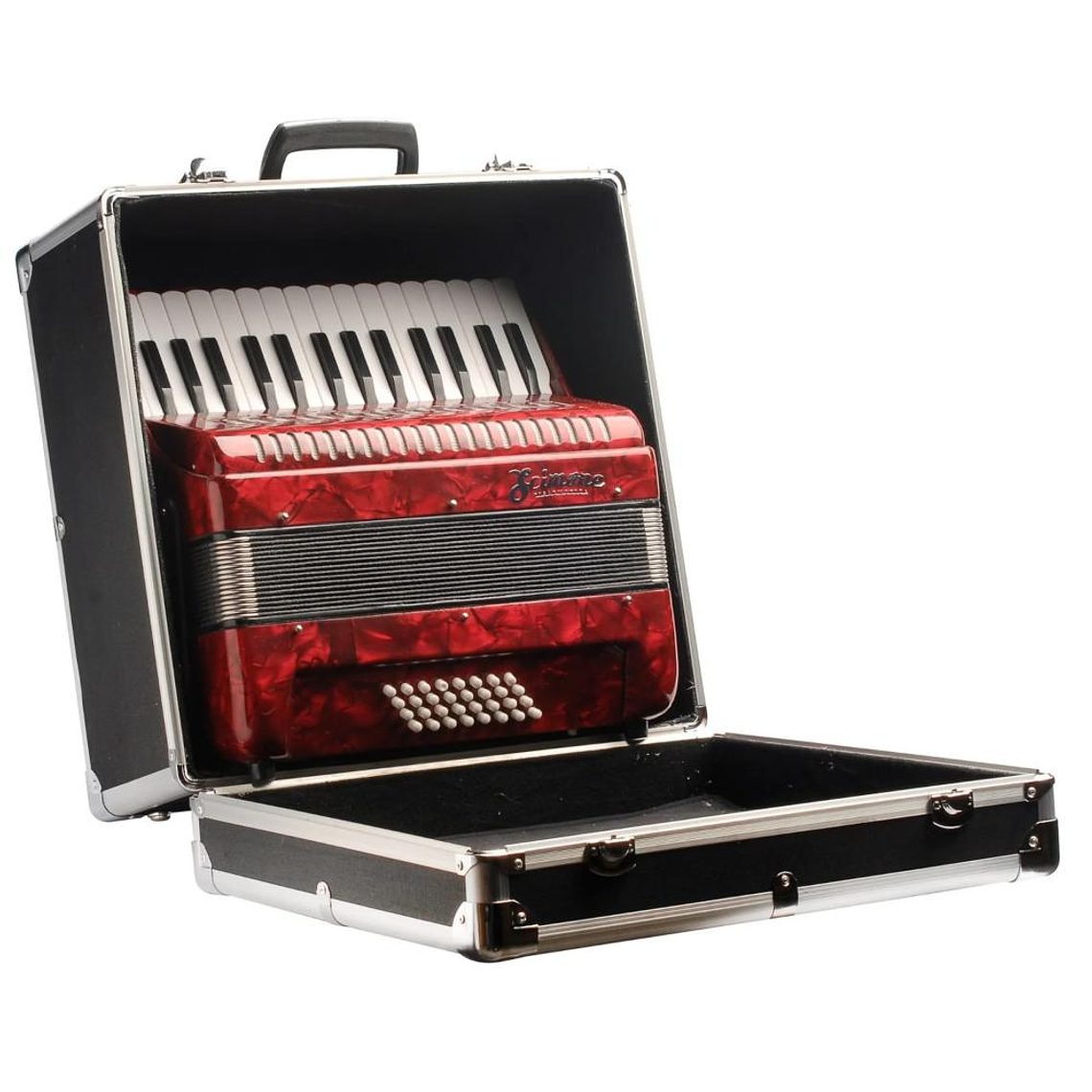 Acordeon 72 Bajos GCR A-72 Rojo 4