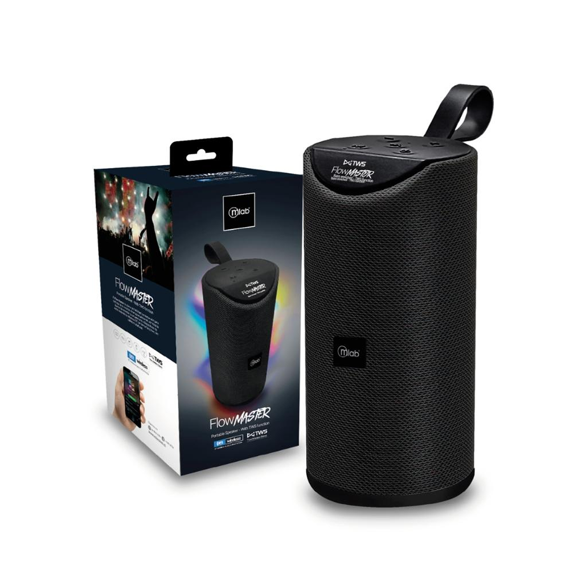 Parlante Portatil Mlab Flow Master 8857 Negro 4