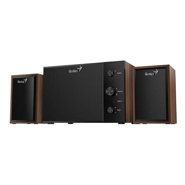 Parlantes Genius SW-2.1 350 Madera 1