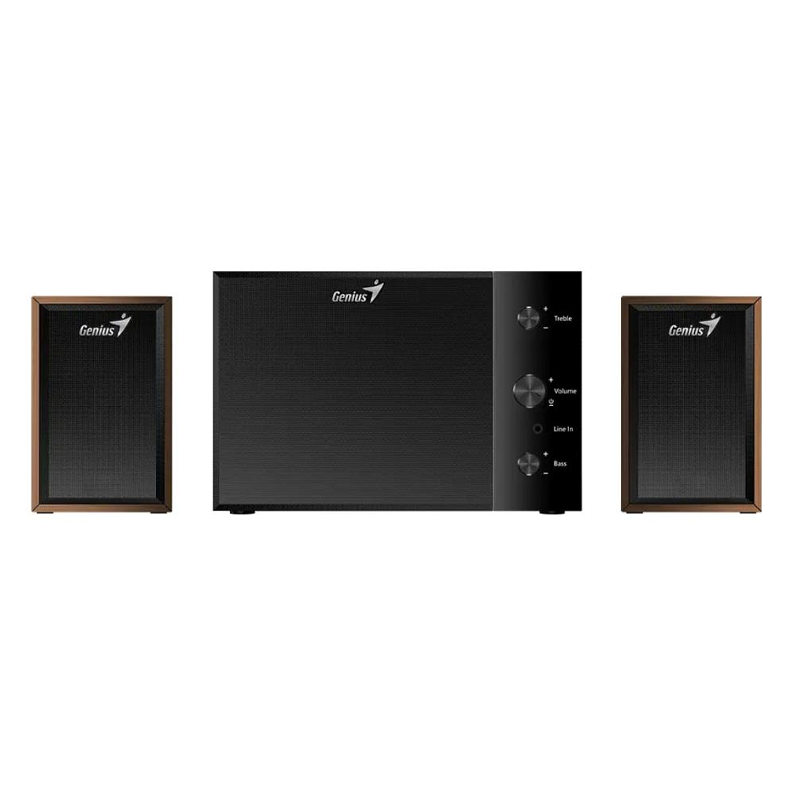 Parlantes Genius SW-2.1 350 Madera 2
