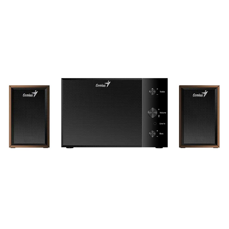 Parlantes Genius SW-2.1 350 Madera 2