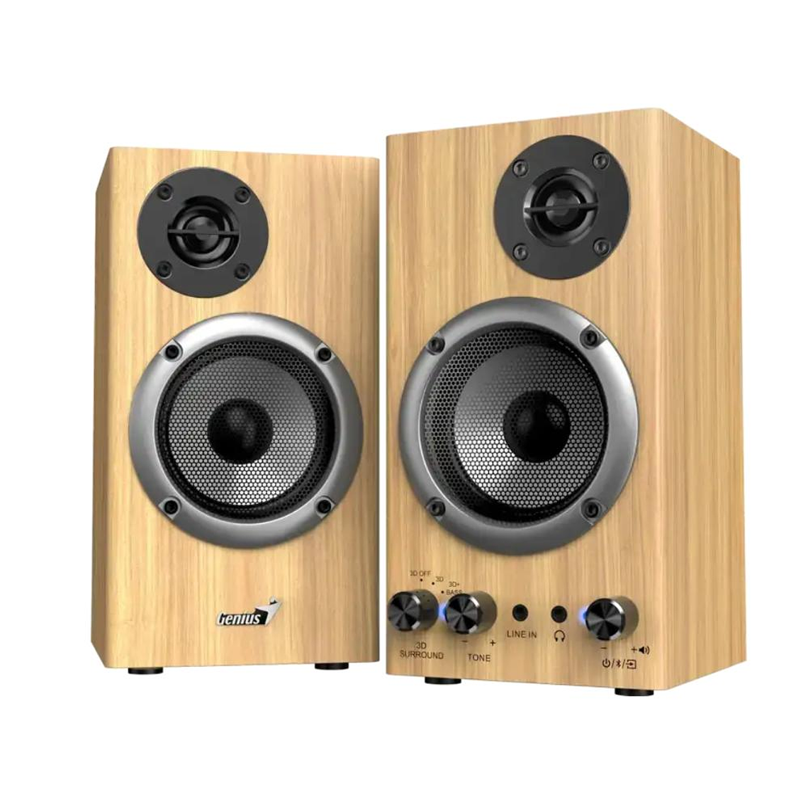 Parlante Genius SP-HF520BT Pine Wood 2
