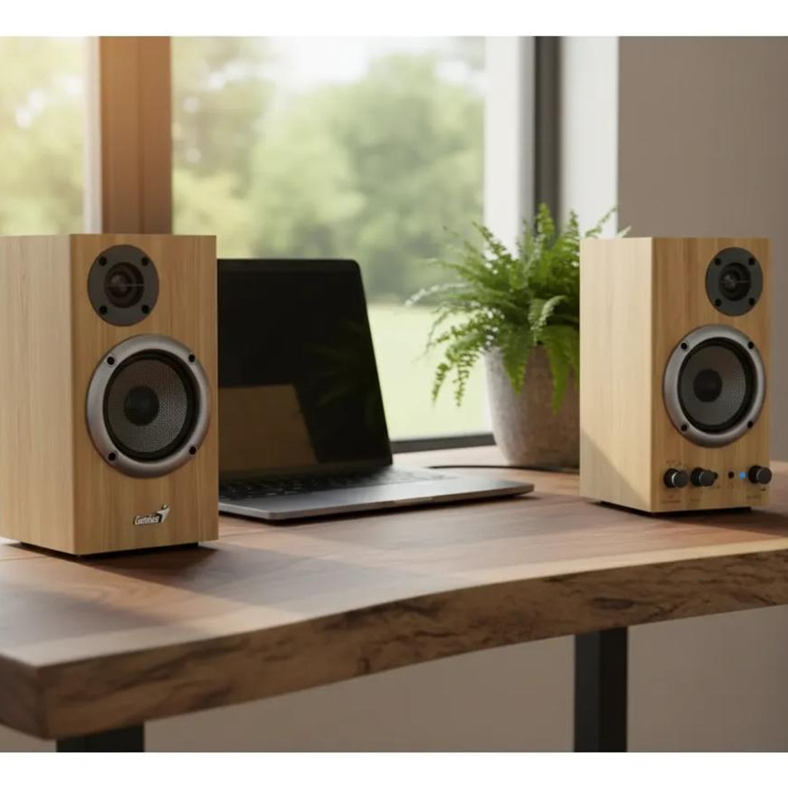 Parlante Genius SP-HF520BT Pine Wood 4