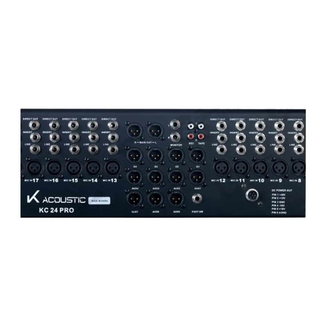 Mixer Análogo con Interfaz K-Acoustic KC 24 PRO 4