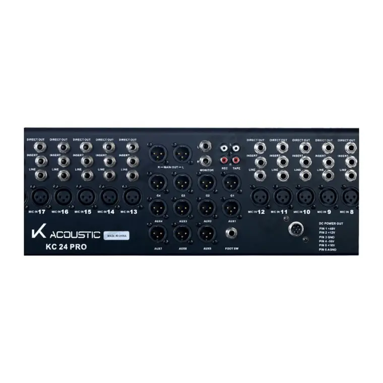 Mixer Análogo con Interfaz K-Acoustic KC 24 PRO 4