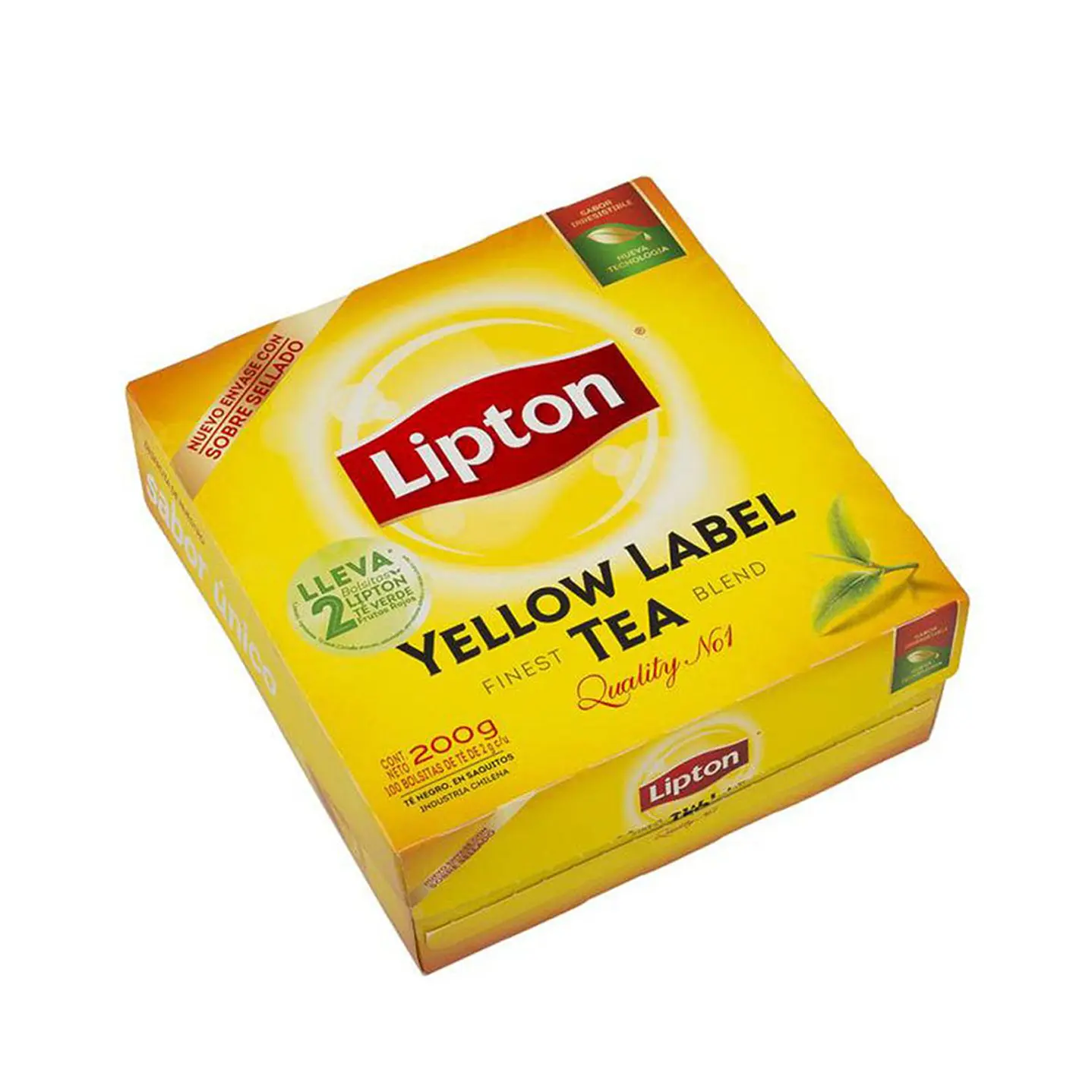 Té Lipton Yellow Label Caja de 100 bolsitas 1