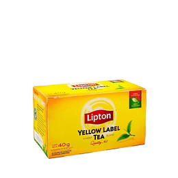 Té Lipton Yellow Label Caja de 20 bolsitas