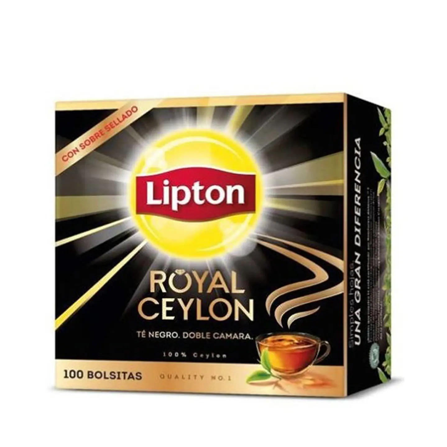 Té Lipton Black Label Caja de 100 bolsitas 1