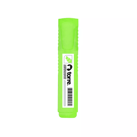 Destacador Punta Biselada Verde Torre