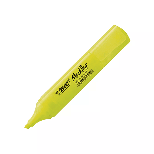 Resaltador Amarillo Bic Marking