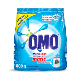 Detergente en Polvo Omo Matic 800g